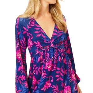 LILLY PULITZER SIZE X-LARGE LORALEI SKIRTED ROMPER NEVER ENDING SUMMER